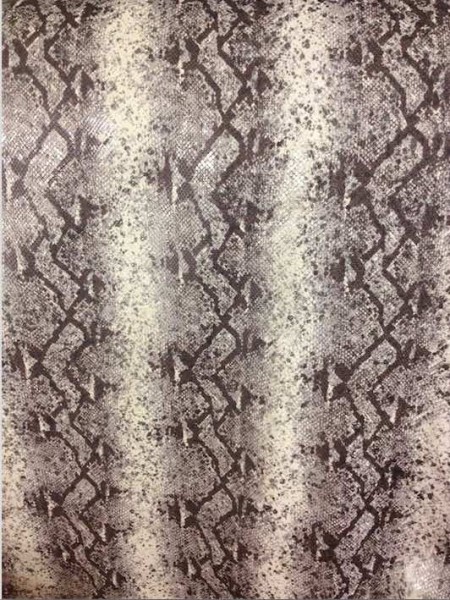 pelle di vitello stampa pitone beige e marrone